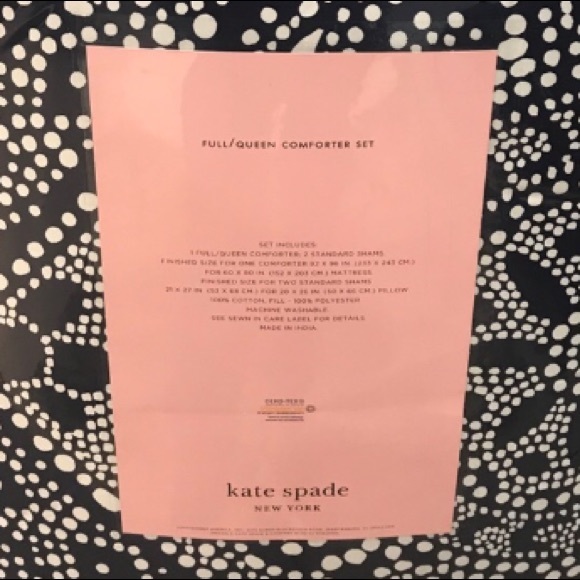 Kate spade Blue medallion full/ queen comforter - Picture 3 of 4
